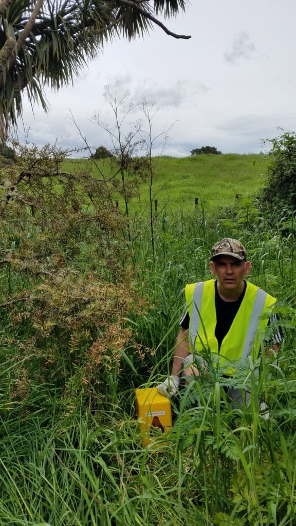 Timms traps were deployed throughout the reserve.