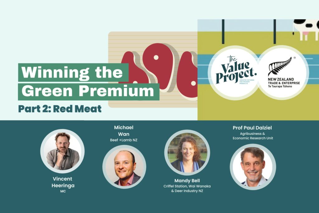 Winning the Green Premium webinar - red meat sector